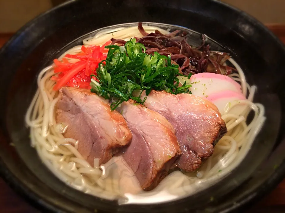 沖縄そば風 豚の角煮温めん1|半田手延べそうめんの店 阿波や壱兆さん