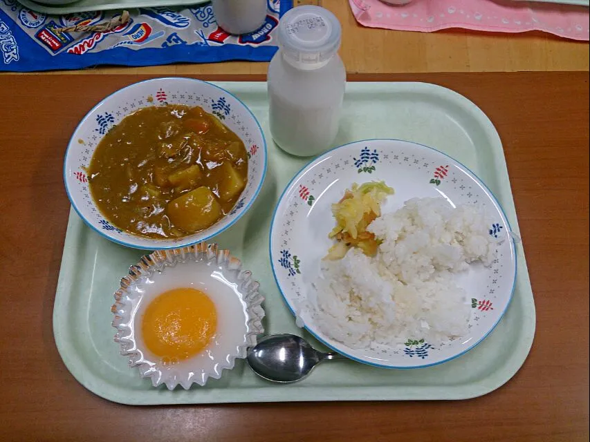 Snapdishの料理写真:しょうゆ塾での交流給食(カレー)|Itaruさん