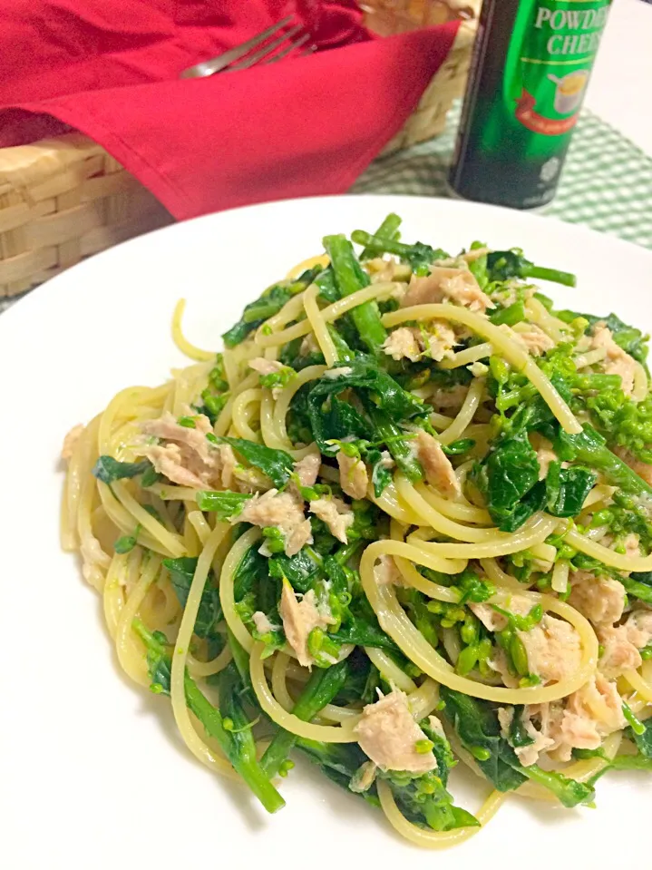 菜の花の和風パスタ🍴😊|ゆかりさん