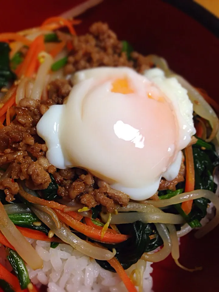 忙しい時の丼物😅  ビビンバ丼|Yu Yu mamaさん