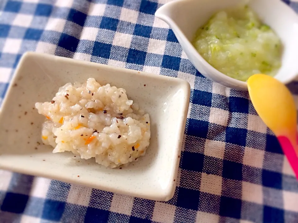 中期✩ひじきの炊き込みご飯/白菜の和風あんかけ|めだか🎶ママさん