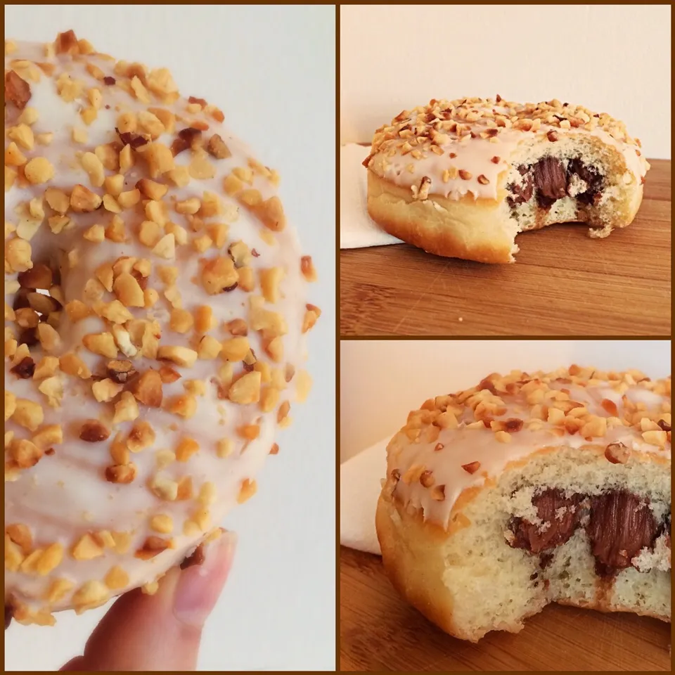 hazelnut donut filled with milk chocolate ganache|CatzeMDさん