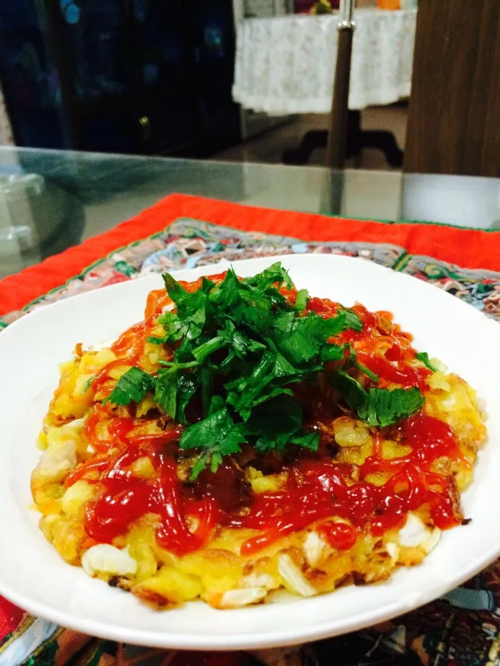 Cuttlefish okonomiyaki|wu lan lieさん