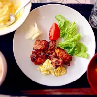 とろりタルタル唐揚げ定食|ゆるりんままさんさん