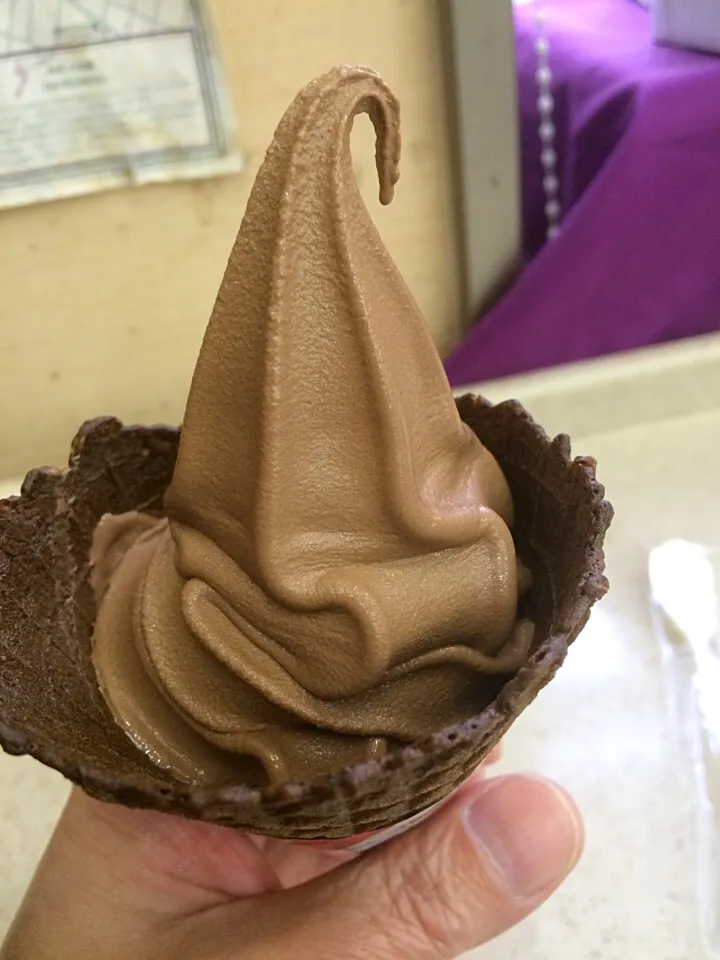 Snapdishの料理写真:プレミアムベルギーチョコソフト|すえたけさん