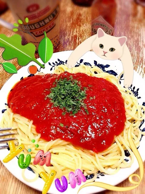 トマトソースパスタ|りかさん