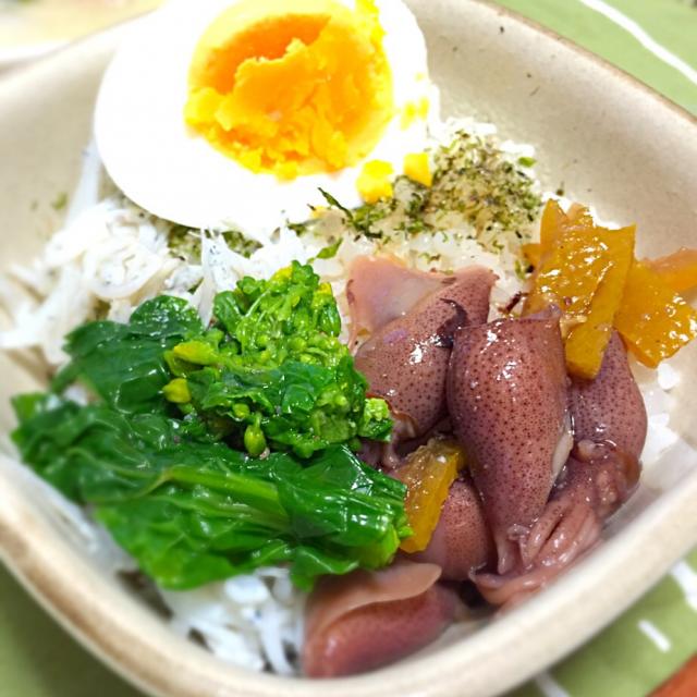 ボイルホタルイカの沖漬け丼 もじゅ Snapdish スナップディッシュ Id 1dwsva