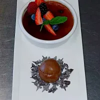 creme brule and chocolate made ice cream|mike perezさん