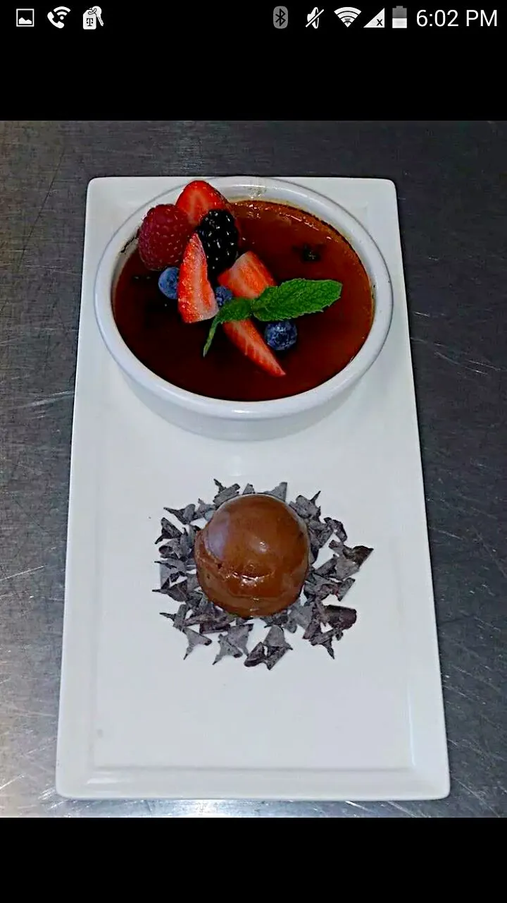 creme brule and chocolate made ice cream|mike perezさん