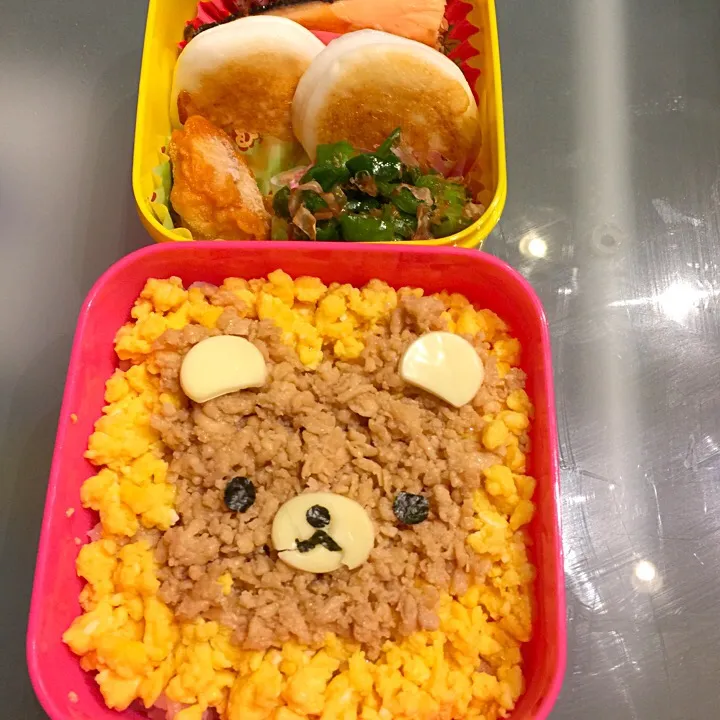 リラックマそぼろ弁当|ぺろたんさん