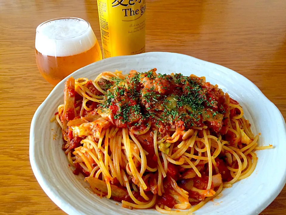 きんぴらリメイク❗️トマトパスタ|風流料理人さん