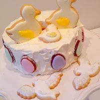 Snapdishの料理写真:Baby shower cake|Risa Takahashi Georletteさん