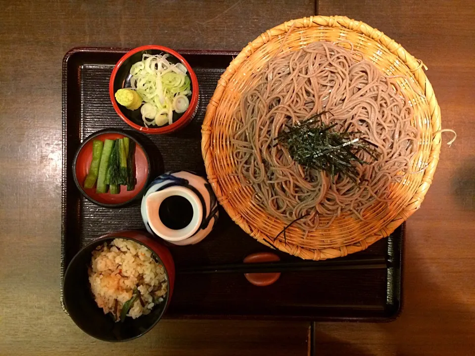 ざるそば定食|ばーさんさん