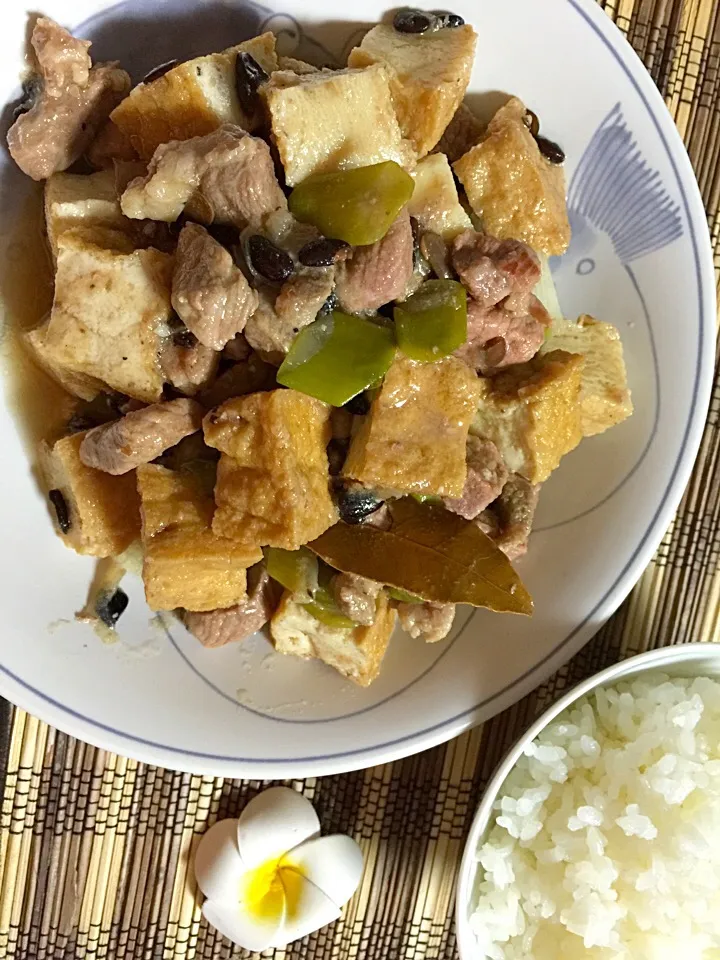 Pork & Tofu with Taosi|Tito Jickain Recososa Jrさん