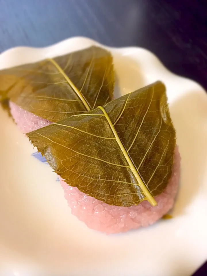 道明寺作りました！今日は春の陽気でまさに道明寺日和。|うきさん