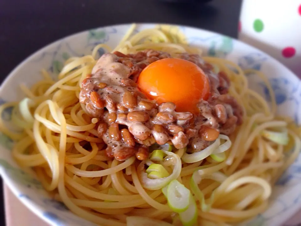 Snapdishの料理写真:納豆パスタ|ゆきさん