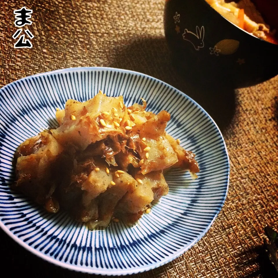 Snapdishの料理写真:蒟蒻 土佐煮|まる(丸大豆)さん