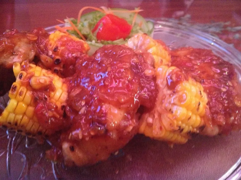 Saute' chicken with Hot chili sauce|SyKhoaさん