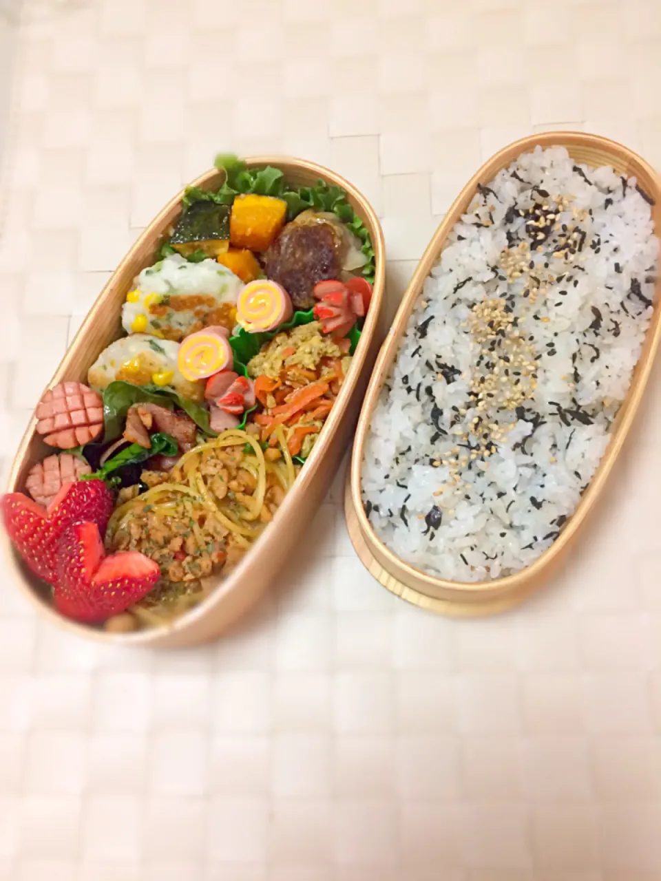 ゆりえさんの料理 ぷりぷり海老コーンはんぺん❤お弁当～♬|まぁちゃんさん