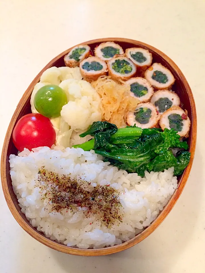 紅菜苔の豚肉巻き弁当|吉さん