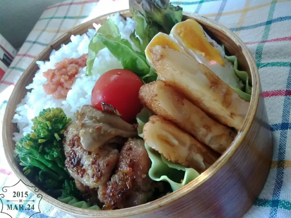 Snapdishの料理写真:みほままこさんのkey♪さんのレモン酢で、チキンマスタードビネガーソテーでお弁当♡|key♪さん