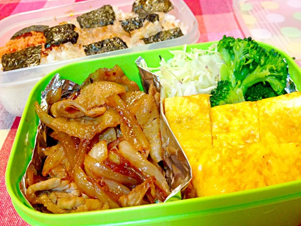 豚バラ玉ねぎの焼肉タレ炒め弁当☆|ひかるんさん