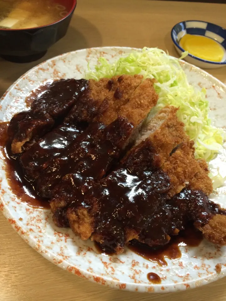 ただいま。味噌カツ。|たけさん