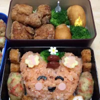 Snapdishの料理写真:愛妻弁当ʕ•̫͡•ʔ❣ʕ-̼͡-ʔ|☆さん