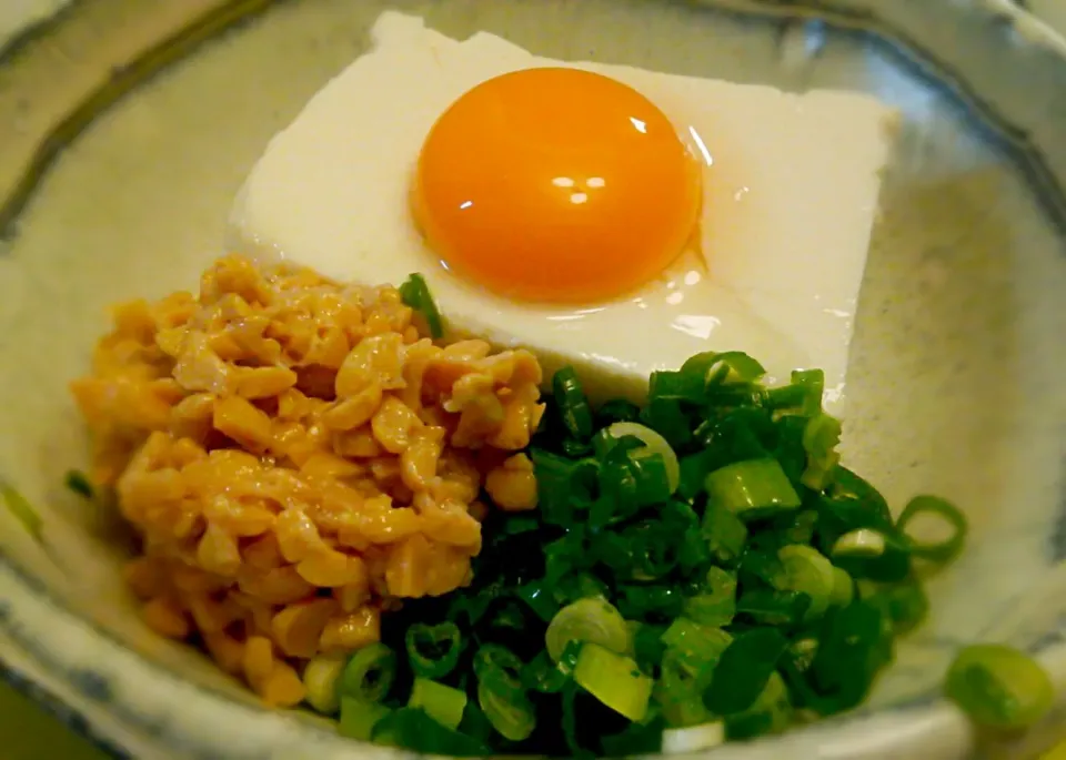 今宵の人体実験スタジアムの聖水の友そのイチの、納豆豆腐どすぇ🌱|にゃあ（芸名）さん