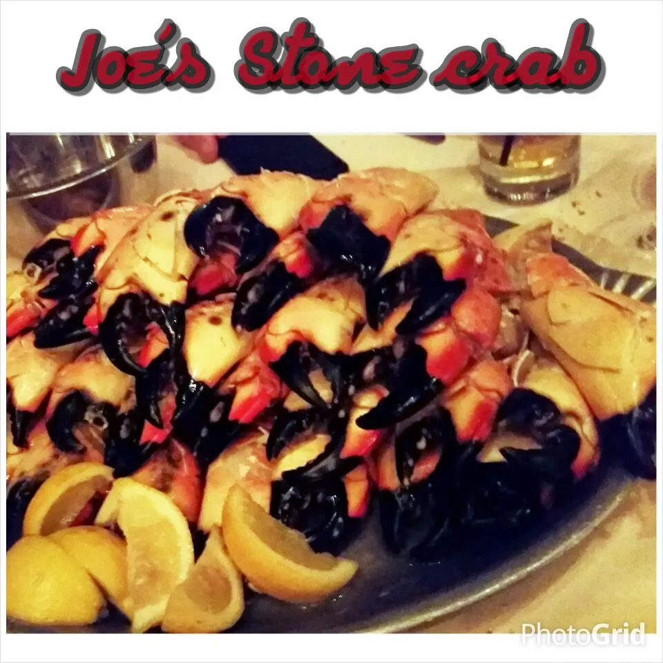 7 orders of Stone crab on one big plate at Joe's stone crab and steak house in Las Vegas, NV, USA.   The crab meat was sweet and juicy...it was perfectly chille|Jihollandさん