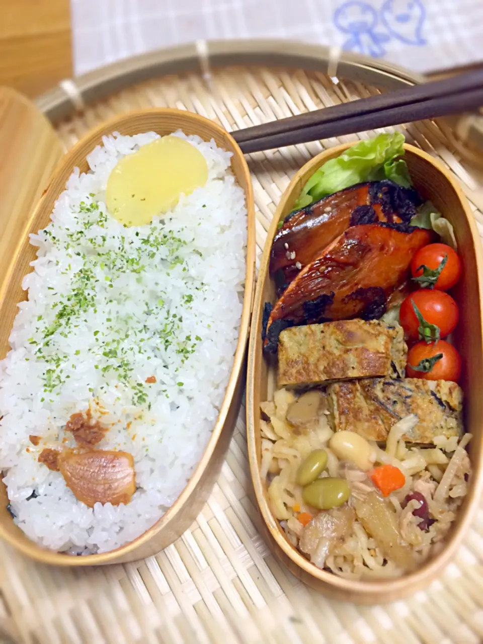 Snapdishの料理写真:ブリの照り焼き弁当 #夜鳴き弁当|morimi32さん