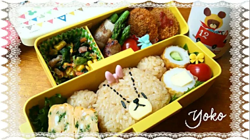 Snapdishの料理写真:くまのこジャッキー弁当💝|yokoさん