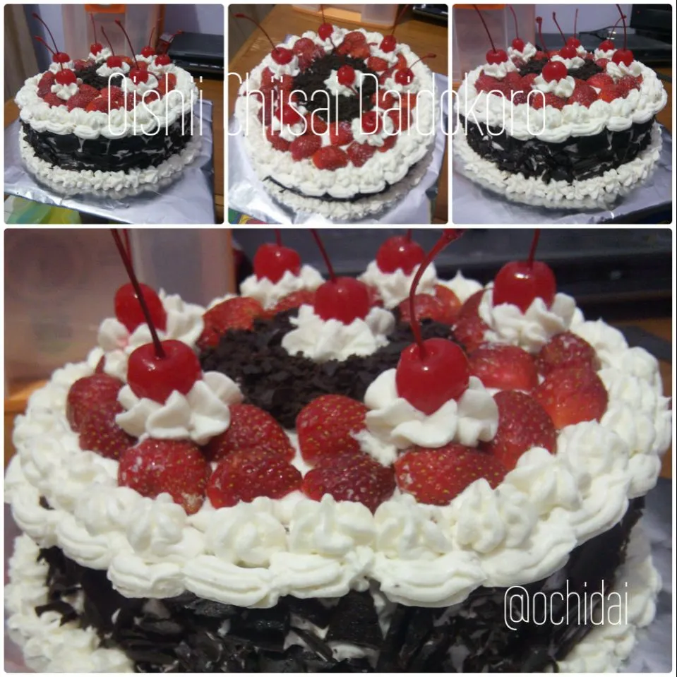 My First Blackforest #ochidaicake|Oishii Chiisai Daidokoroさん