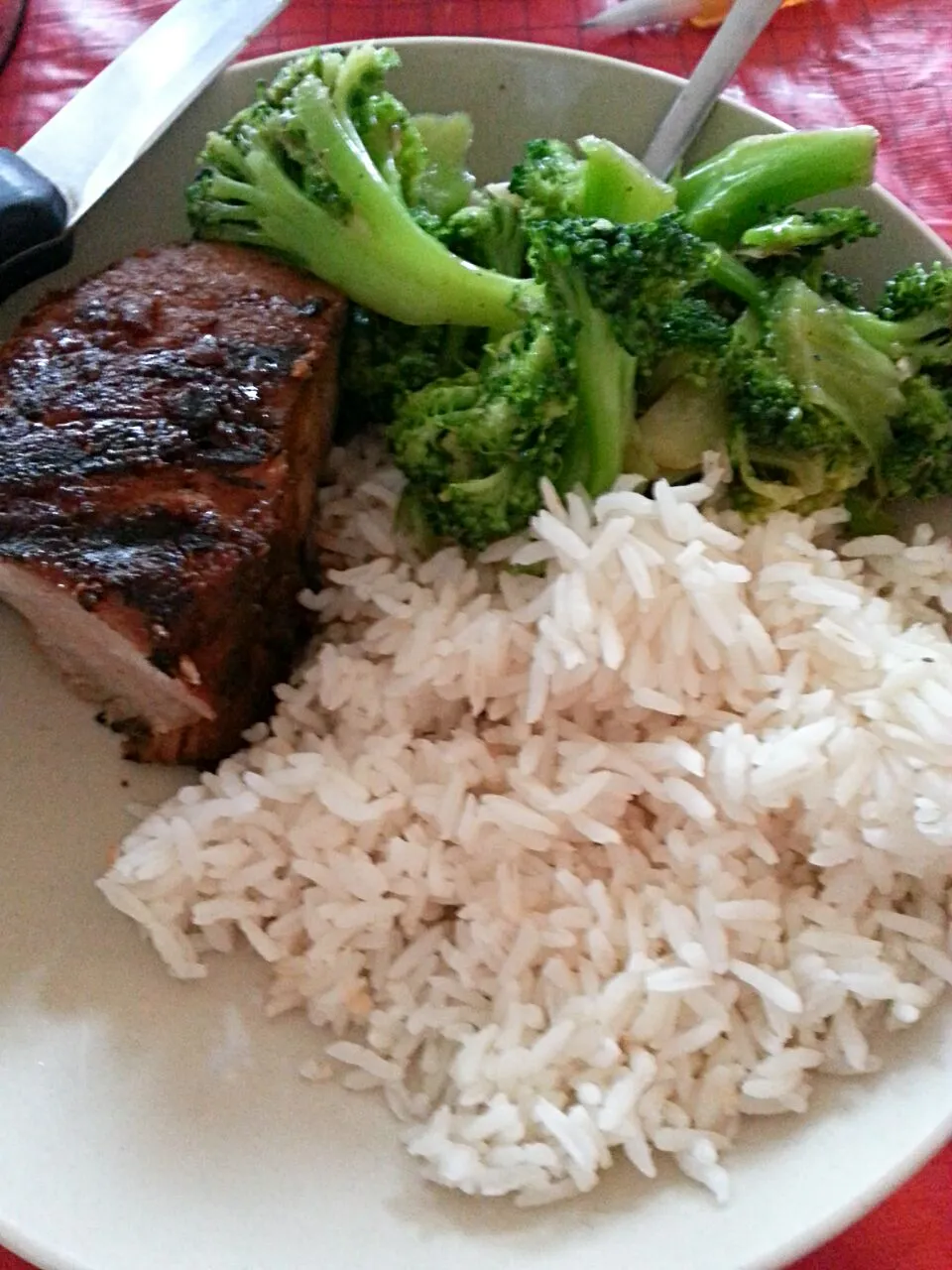 portioned brochop with rice|Ricky Rod Spanishさん