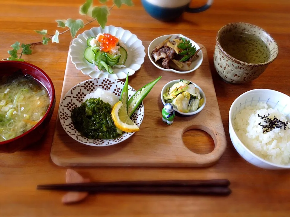 身体に優しい和食de朝ごはん😃🍀|nono_miさん