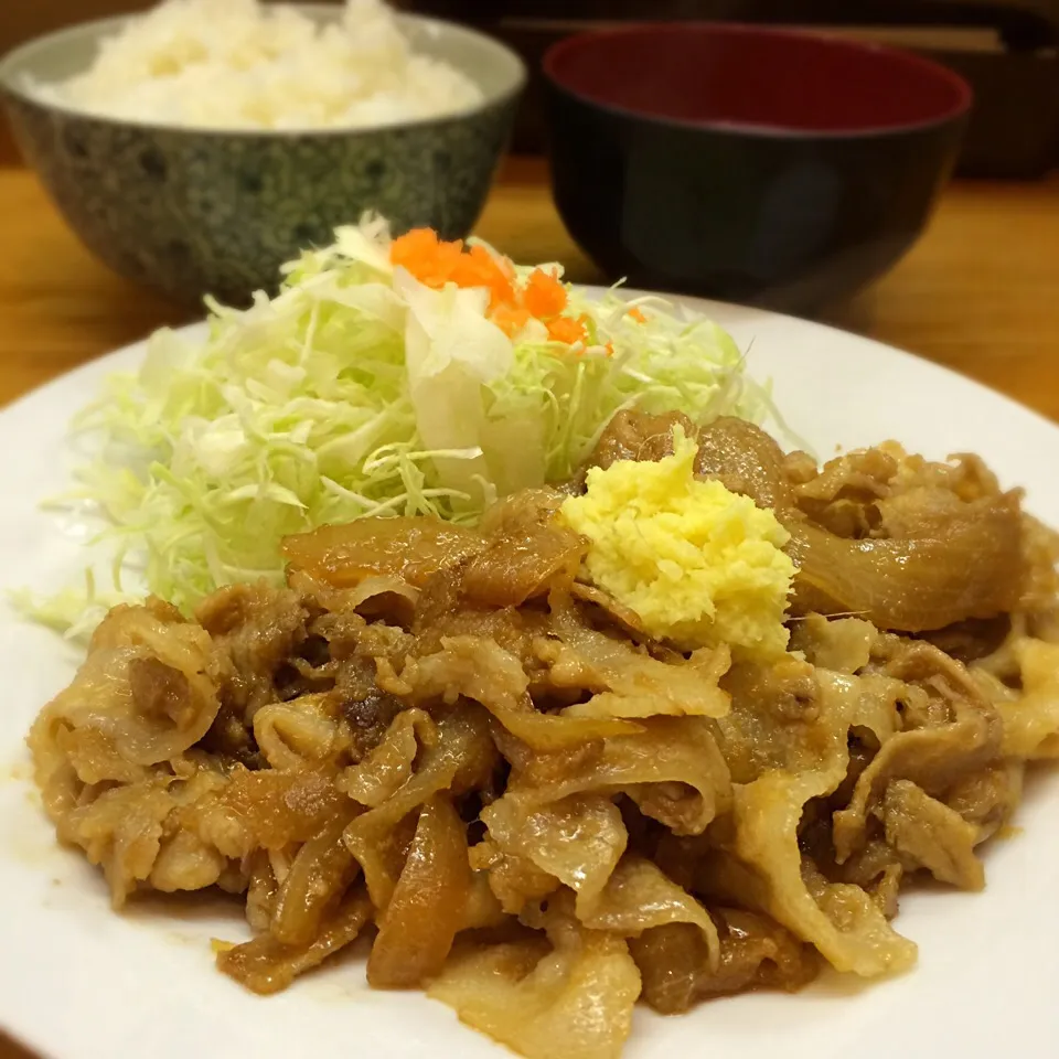 江古田 笑姜や  しょうが焼き定食|qtyucoさん