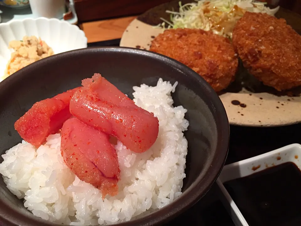 メンチカツ定食|hirotomoさん