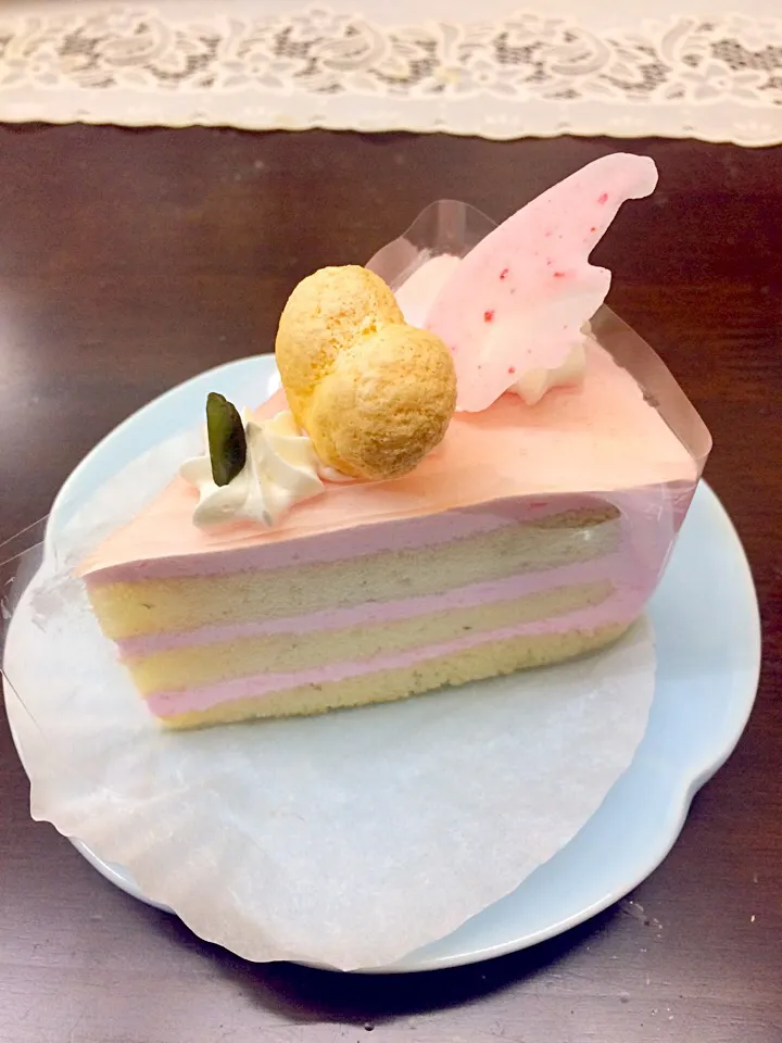 桜ショートケーキ(^-^)/|バリィちゃんさん