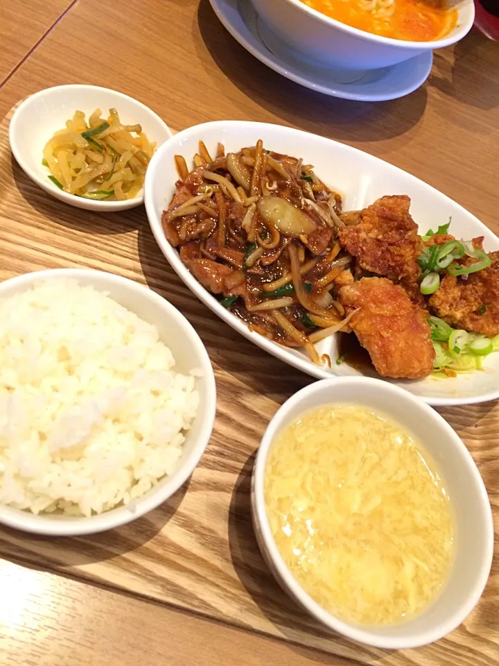 油淋鶏とレバニラ定食|Kieさん