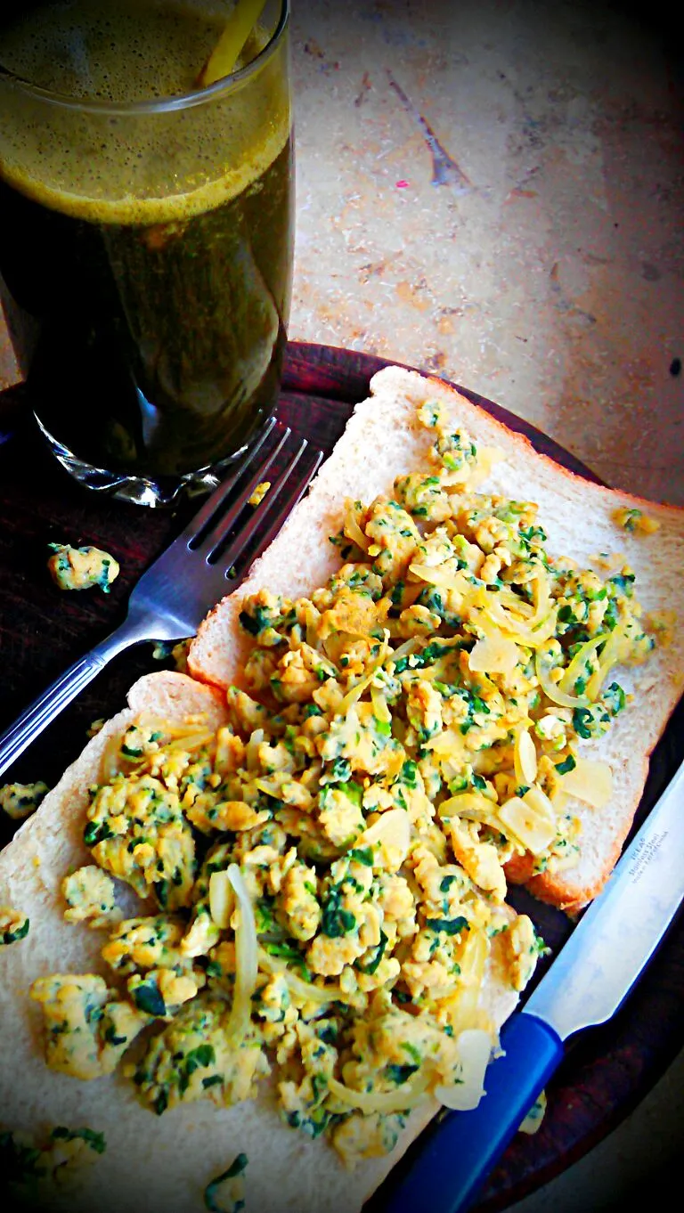 green scrambled eggs green smoothie|Team237さん