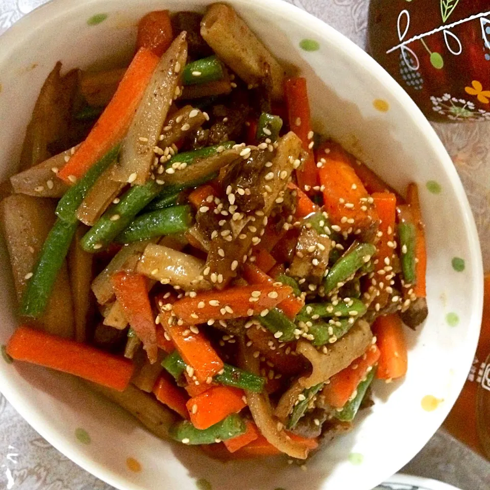 Mixed veggies with beef teriyaki 😋|Babyluv Cabrera Ocampoさん