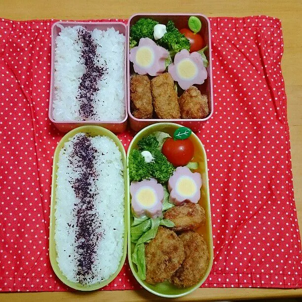 3/26(木)は娘二人弁当🍱|ふみぃさん