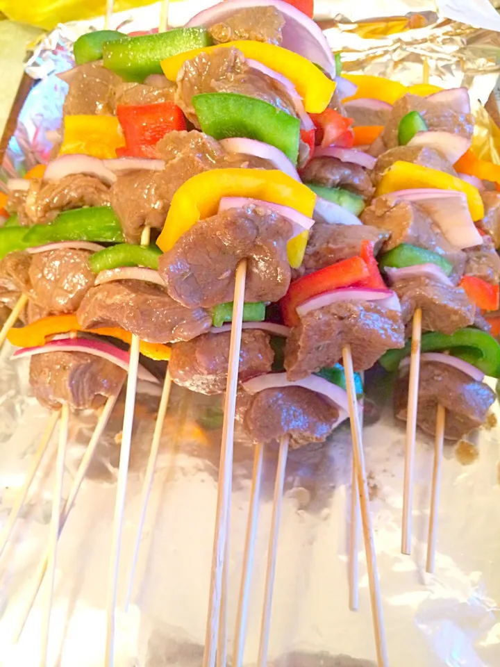 Beef Kabobs ready for the grill|Milka Papricaさん