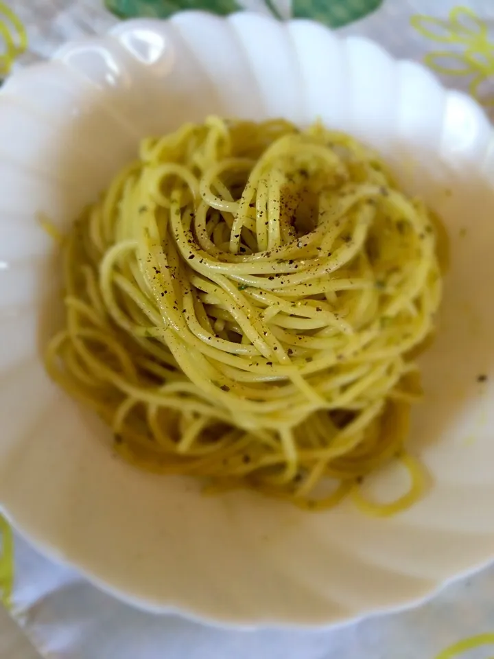 バジルソースでパスタ🍝|つき🌙さん