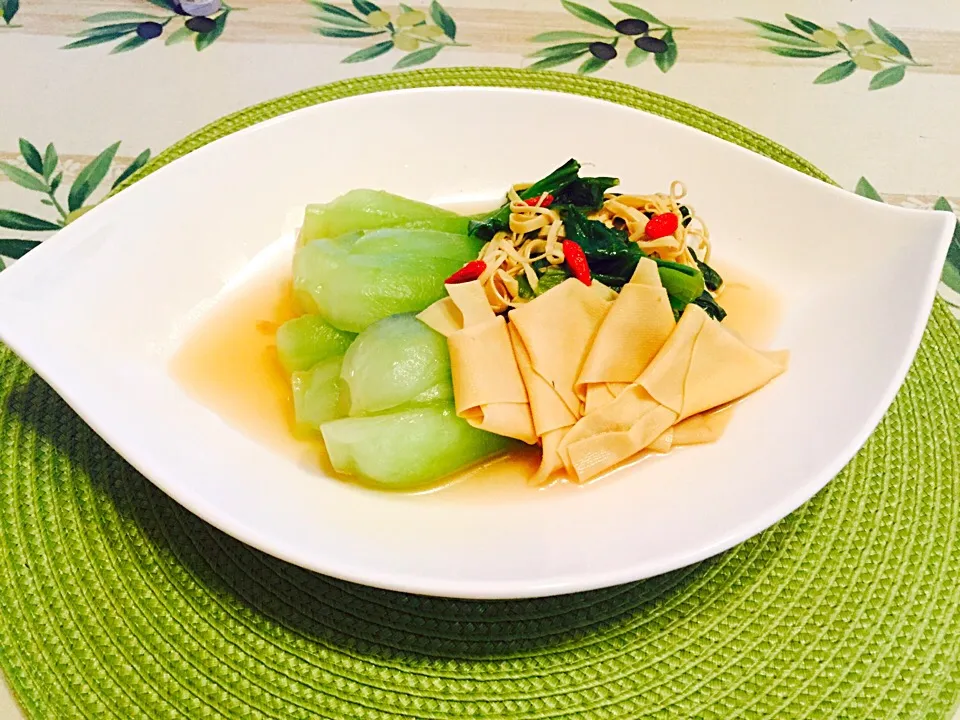 青梗菜と乾燥豆腐の炒め煮|la pêcheさん