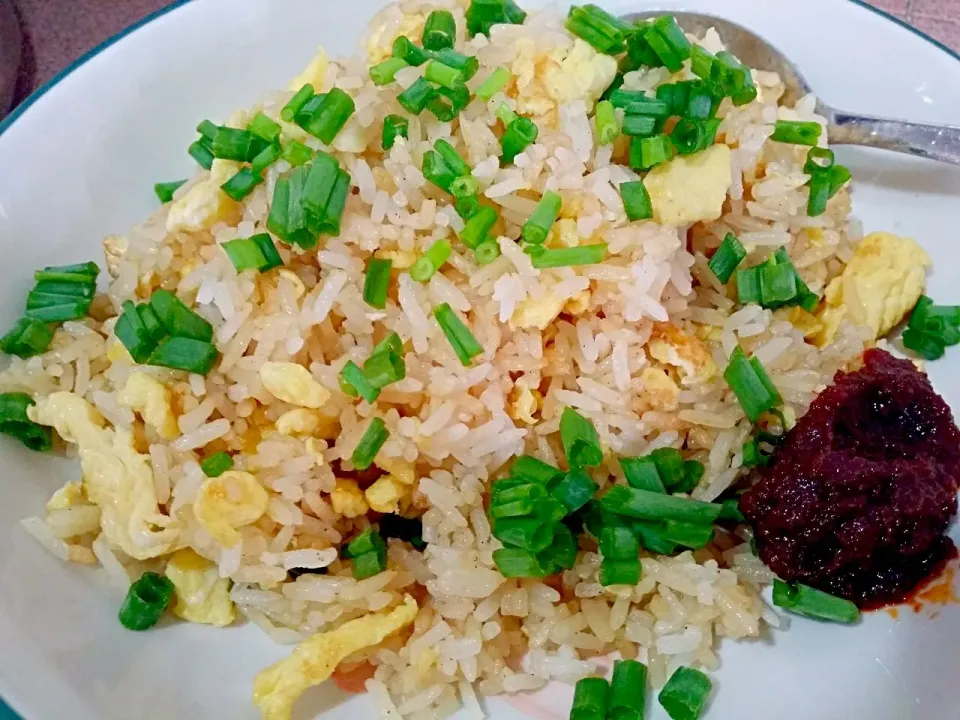 Snapdishの料理写真:Healthy Egg fried rice 😉 少油少盐😀Less Oil Less Salt|🌷lynnlicious🌷さん