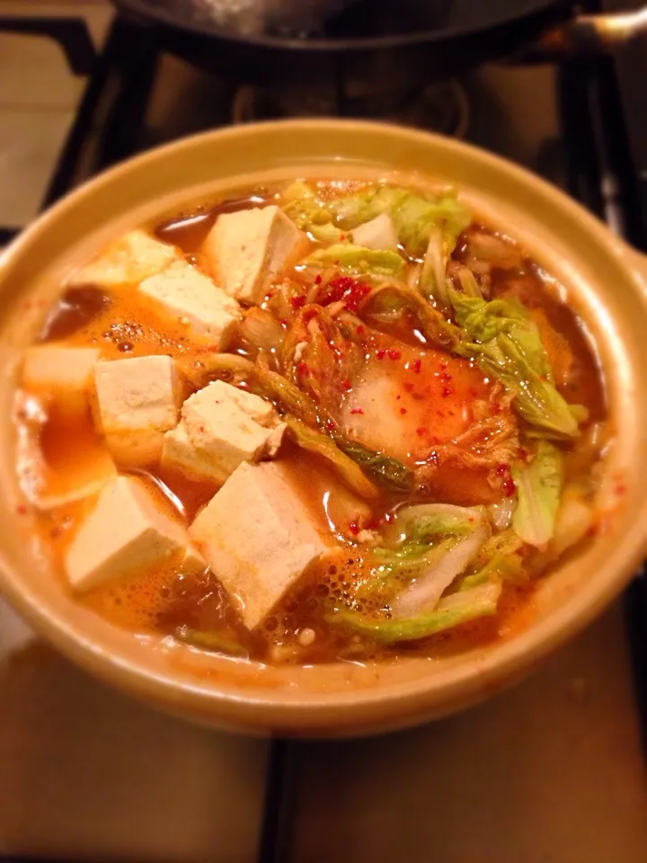 Spicy Korean style hotpot (vegetalian)|kazuko Tsujiさん