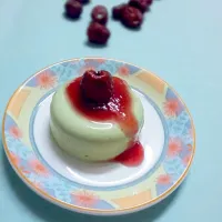 Snapdishの料理写真:Green Tea Panna Cotta - by Me :) #Greentea #pannacotta|Chi Taさん