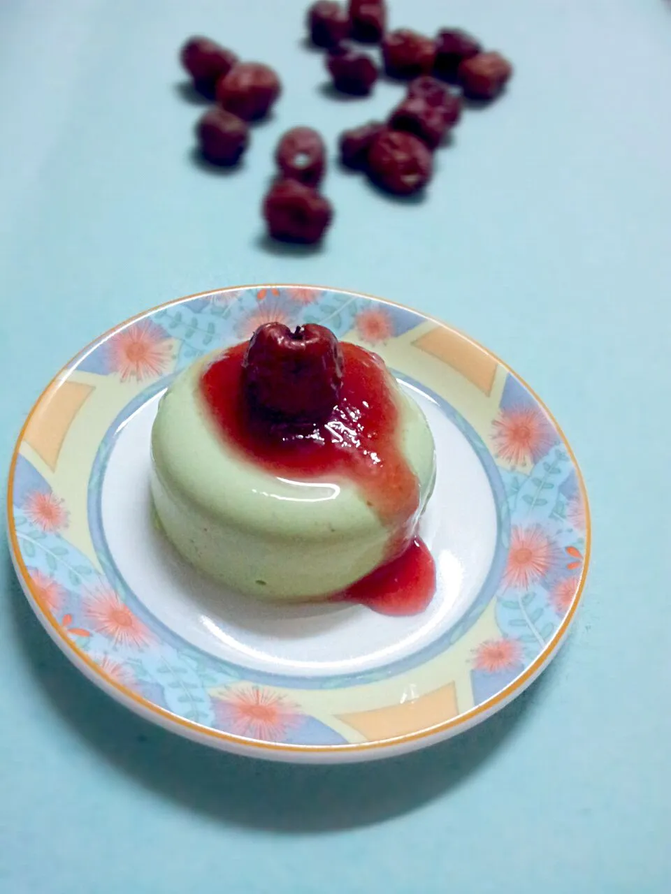 Snapdishの料理写真:Green Tea Panna Cotta - by Me :) #Greentea #pannacotta|Chi Taさん