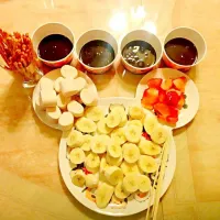 Fruit Fondue 
#Chocolate #Fruits|Michelle lawrenceさん